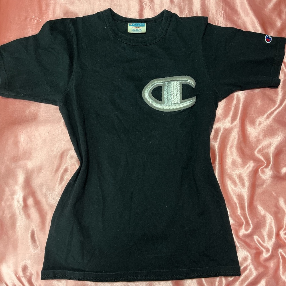 Vintage Champion Black T-Shirt